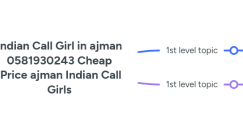 Mind Map: Indian Call Girl in ajman 0581930243 Cheap  Price ajman Indian Call Girls