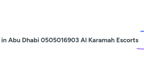 Mind Map: Russian Escorts in Abu Dhabi 0505016903 Al Karamah Escorts