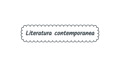 Mind Map: Literatura contemporanea