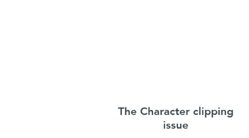 Mind Map: The Character clipping issue