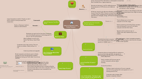 Mind Map: Effects of Spyware on the Family Computer