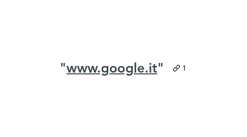 Mind Map: "www.google.it"