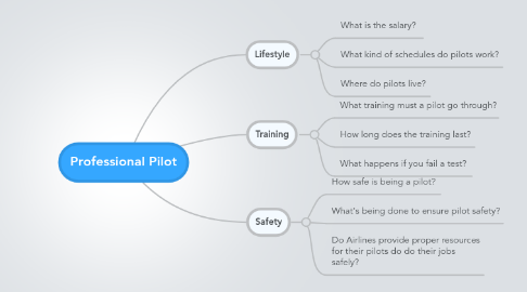 Mind Map: Professional Pilot