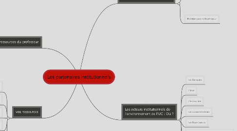 Mind Map: Les partenaires institutionnels