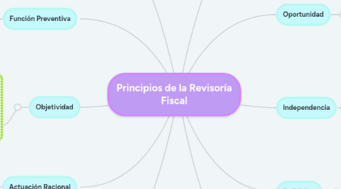 Mind Map: Principios de la Revisoría Fiscal