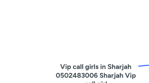 Mind Map: Vip call girls in Sharjah 0502483006 Sharjah Vip call girl