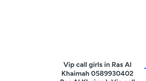 Mind Map: Vip call girls in Ras Al Khaimah 0589930402 Ras Al Khaimah Vip call girl