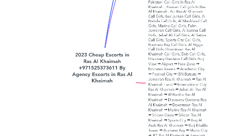 Mind Map: 2023 Cheap Escorts in Ras Al Khaimah +971525373611 By Agency Escorts in Ras Al Khaimah