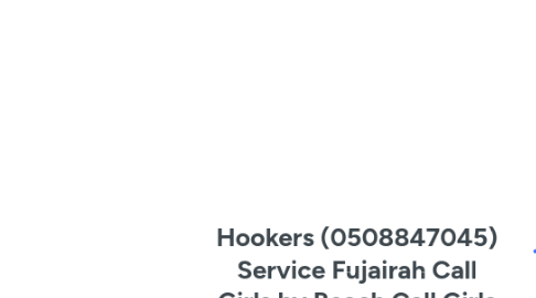 Mind Map: Hookers (0508847045) Service Fujairah Call Girls by Beach Call Girls In Fujairah