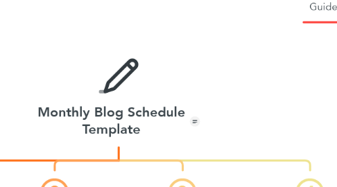 Mind Map: Monthly Blog Schedule Template