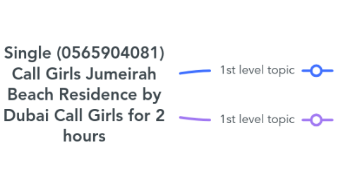 Mind Map: Single (0565904081) Call Girls Jumeirah Beach Residence by Dubai Call Girls for 2 hours