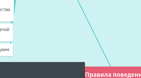 Mind Map: Правила поведения
