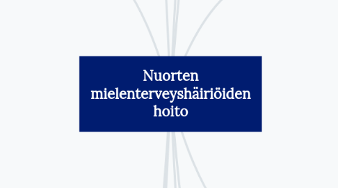 Mind Map: Nuorten mielenterveyshäiriöiden hoito