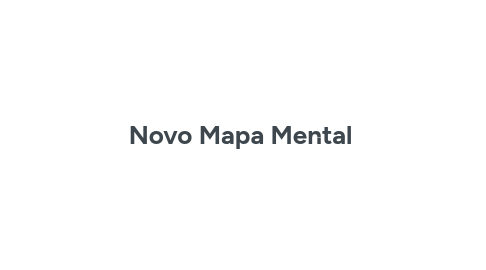 Mind Map: Novo Mapa Mental