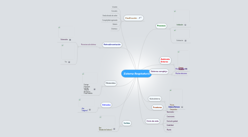 Mind Map: Sistema Respiratorio