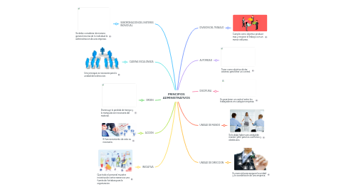Mind Map: PRINCIPIOS ADMINISTRATIVOS
