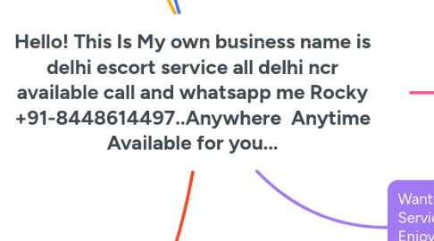 Mind Map: Hello! This Is My own business name is delhi escort service all delhi ncr available call and whatsapp me Rocky +91-8448614497..Anywhere Anytime Available for you...