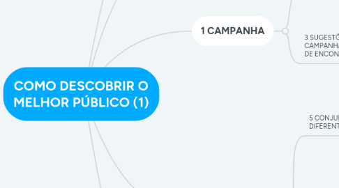 Mind Map: COMO DESCOBRIR O MELHOR PÚBLICO (1)