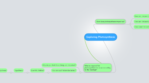 Mind Map: Exploring Photosynthesis