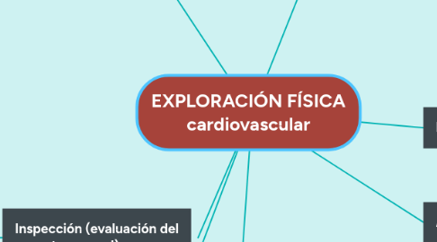 Mind Map: EXPLORACIÓN FÍSICA cardiovascular