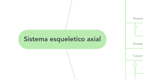 Mind Map: Sistema esqueletico axial