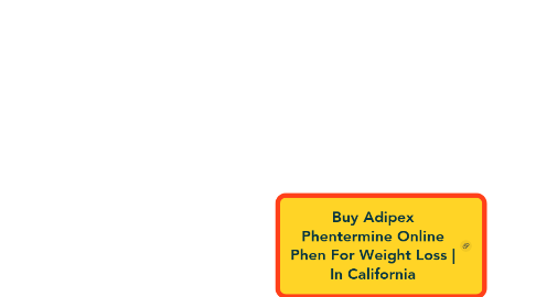 Mind Map: Buy Adipex Phentermine Online Phen For Weight Loss | In California