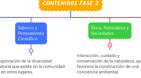 Mind Map: PANORAMA DE CONTENIDOS FASE 2