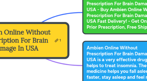 Mind Map: Ambien Online Without Prescription For Brain Damage In USA