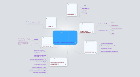 Mind Map: EQUILIBRIO HIDROELECTROLITICO