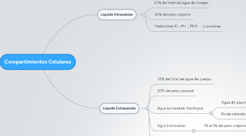 Mind Map: Compartimientos Celulares