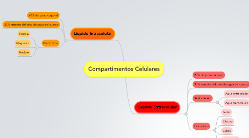 Mind Map: Compartimentos Celulares