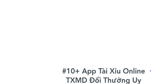 Mind Map: #10+ App Tài Xỉu Online TXMD Đổi Thưởng Uy Tín Ăn Tiền Thật 2023
