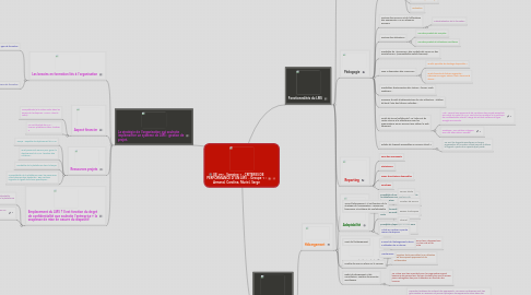 Mind Map: UE 353 - Semaine 1 - CRITERES DE PERFORMANCE D'UN LMS  - Groupe 1 : Armand, Caroline, Muriel, Serge