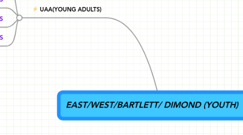 Mind Map: EAST/WEST/BARTLETT/ DIMOND (YOUTH)