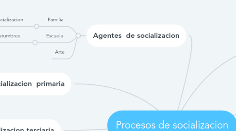 Mind Map: Procesos de socializacion