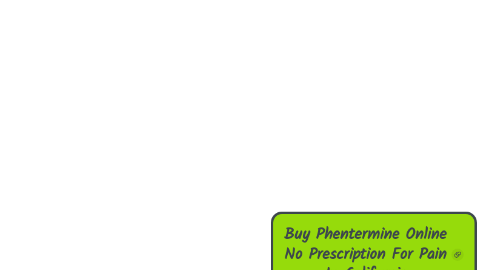 Mind Map: Buy Phentermine Online No Prescription For Pain In California