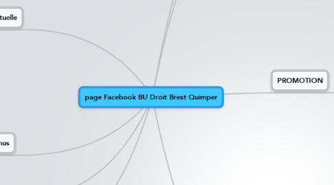 Mind Map: page Facebook BU Droit Brest Quimper