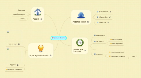 Mind Map: Ефимцев Савелий