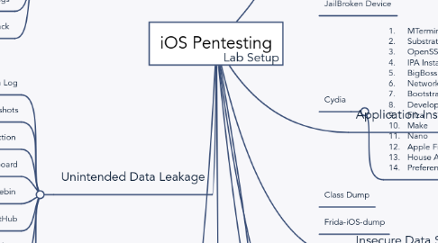 Mind Map: iOS Pentesting