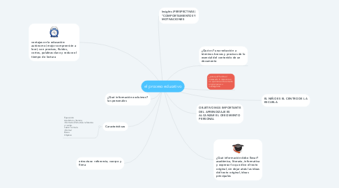 Mind Map: el proceso educativo