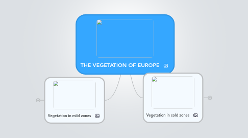 Mind Map: THE VEGETATION OF EUROPE