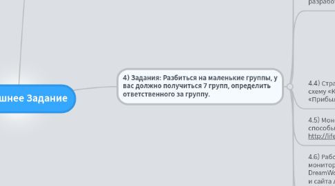 Mind Map: Домашнее Задание