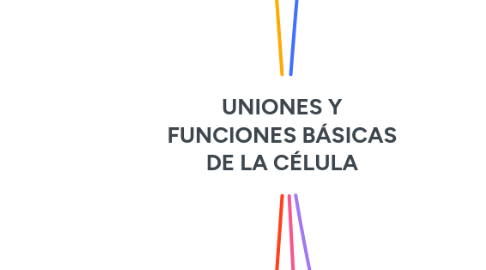 Mind Map: UNIONES Y FUNCIONES BÁSICAS DE LA CÉLULA