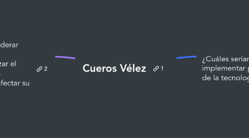 Mind Map: Cueros Vélez