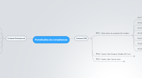 Mind Map: Portefeuilles de compétences