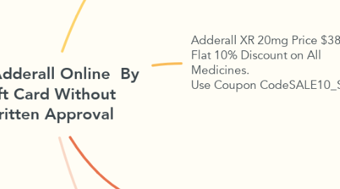 Mind Map: Buy Adderall Online  By Gift Card Without Written Approval