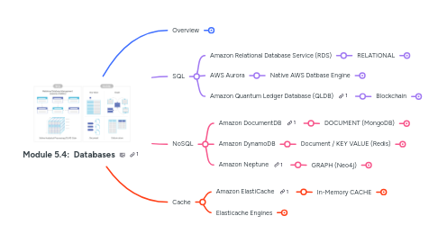 Mind Map: Module 5.4: Databases