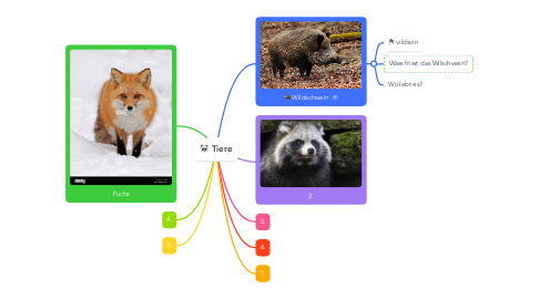 Mind Map: Tiere