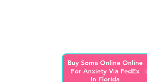 Mind Map: Buy Soma Online Online For Anxiety Via FedEx In Florida