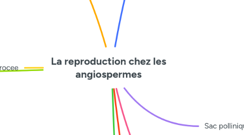 Mind Map: La reproduction chez les angiospermes